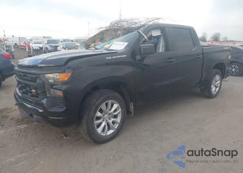 2025 Chevrolet Silverado 1500 4Wd Short Bed Custom z USA, uszkodzony, nr VIN 1GCPKBEK6SZ174006